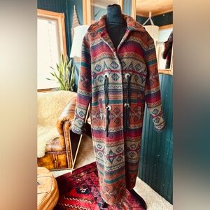 Gorgeous Vintage Woolrich Nordic Najavo Wool Coat